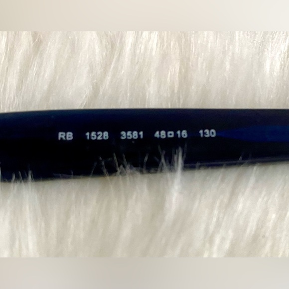 ✨RAY BAN✨ Classic Blue on Grey Gradient Square Full Rim Eyeglasses Frames - Picture 6 of 7